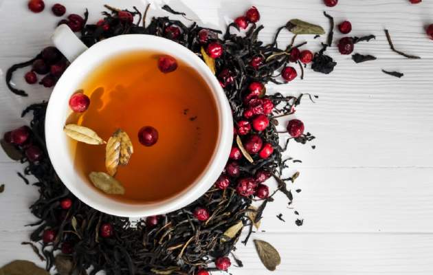 Листья брусники