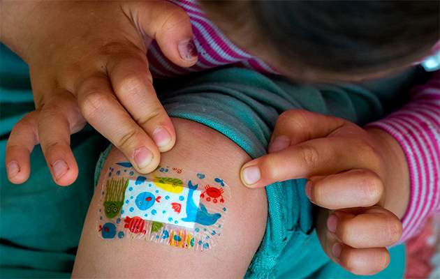 Рана у ребенка. Фото: Globallookpress