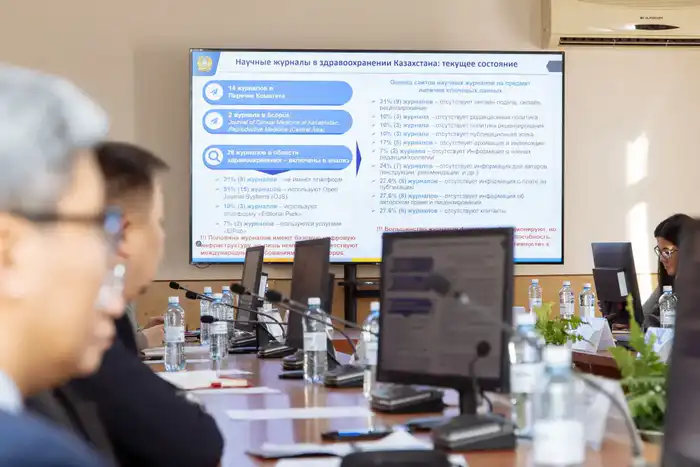 Комитет по обеспечению качества в сфере науки и высшего образования МНВО РК совместно с Министерством здравоохранения РК на базе Медицинского университета «Астана» провел круглый стол «Развитие медицинских журналов в Республике Казахстан: современные вызовы и перспективы». (3)