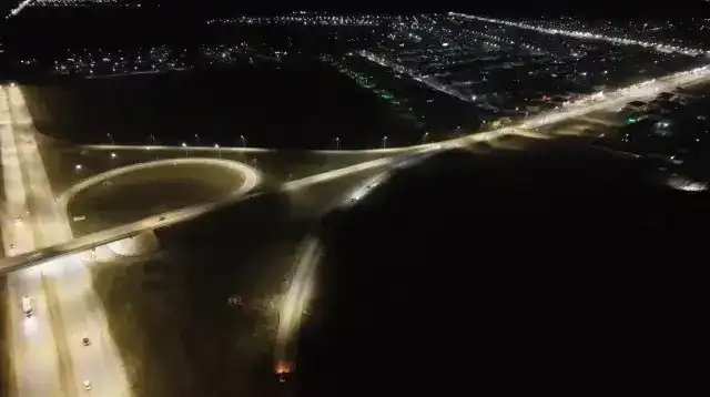 В Целиноградском районе продолжаются работы по развитию уличного освещения (3)