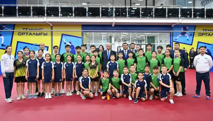 Касым-Жомарт Токаев посетил Центр настольного тенниса (4)