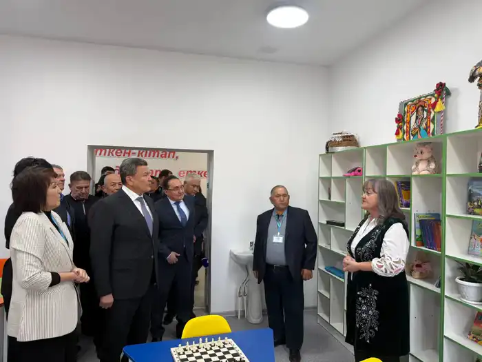 В селе Еңбек Есильского района открылась новая начальная школа на 50 мест (7)