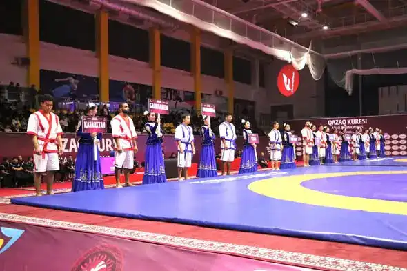 В ТУРКЕСТАНЕ СТАРТОВАЛ ЧЕМПИОНАТ АЗИИ ПО ҚАЗАҚ КҮРЕСІ (6)