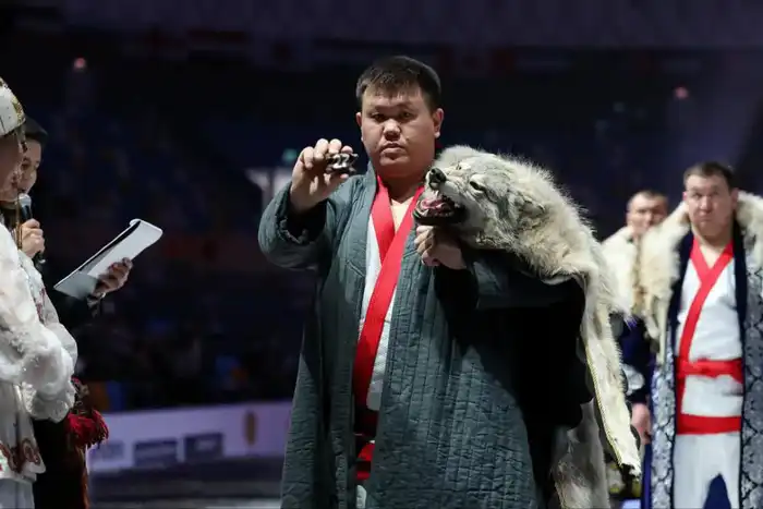 Астанада «Қазақстан барысы – 2025» XIV республикалық турнирінің ашылу салтанаты өтті (8)