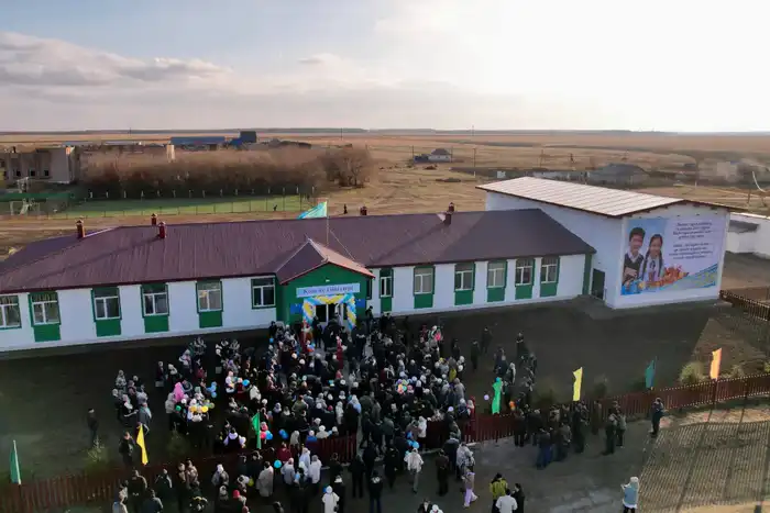 В селе Еңбек Есильского района открылась новая начальная школа на 50 мест (8)