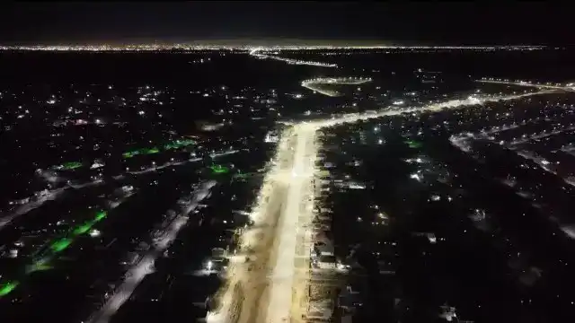 В Целиноградском районе продолжаются работы по развитию уличного освещения (5)