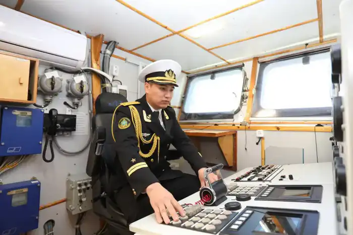 В Мангистауской области на службу заступил новый корабль береговой охраны (4)