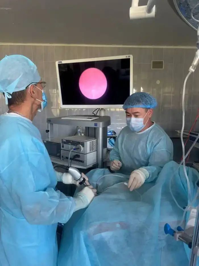 В КАЗАХСТАНЕ ВПЕРВЫЕ ПРОВЕДЕНО ЛЕЧЕНИЕ ДЕТЕЙ МЕТОДОМ ЛАЗЕРНОЙ ЛИТОТРИПСИИ (7)