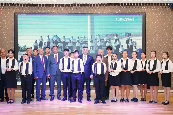 В ЧЕСТЬ ДНЯ РЕСПУБЛИКИ В ТУРКЕСТАНСКОЙ ОБЛАСТИ ОТКРЫЛАСЬ ЕЩЁ ОДНА ШКОЛА (8)