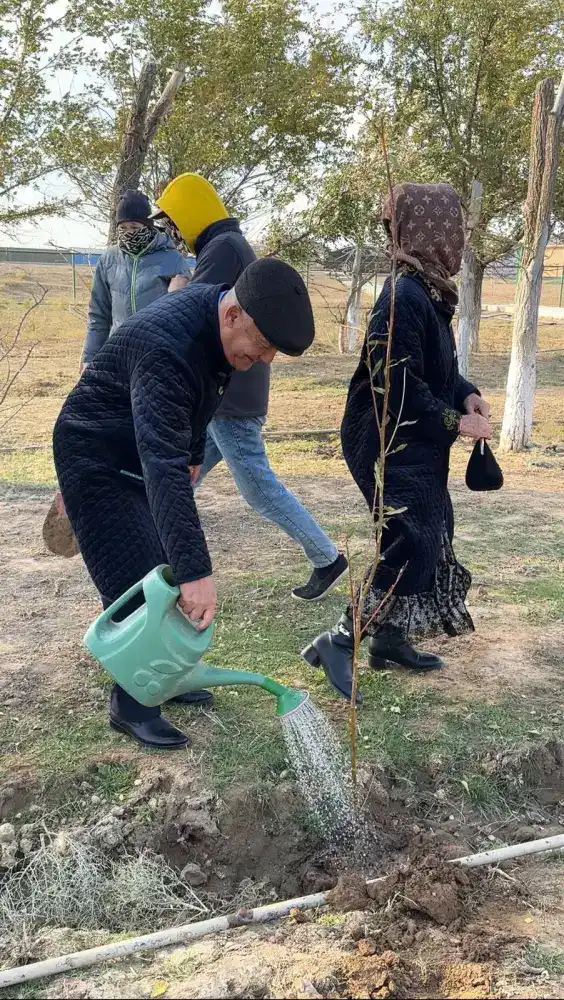 В селе Бодене в рамках акции «Таза Қазақстан» высажено более тысячи саженцев (3)