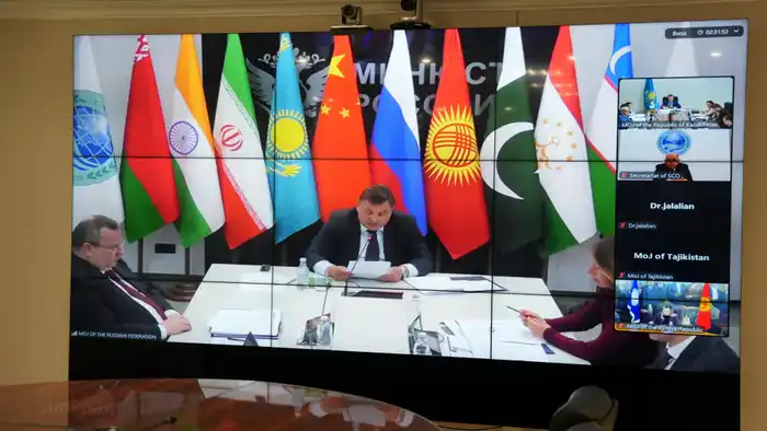 Министр юстиции РК Ерлан Сарсембаев принял участие в двенадцатом Совещании министров юстиции государств-членов Шанхайской организации сотрудничества (6)