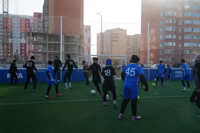 В Кокшетау открыт футбольный стадион, построенный в рамках программы FIFA Arena (7)