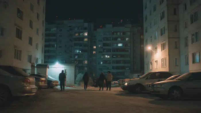 Ночью во дворе