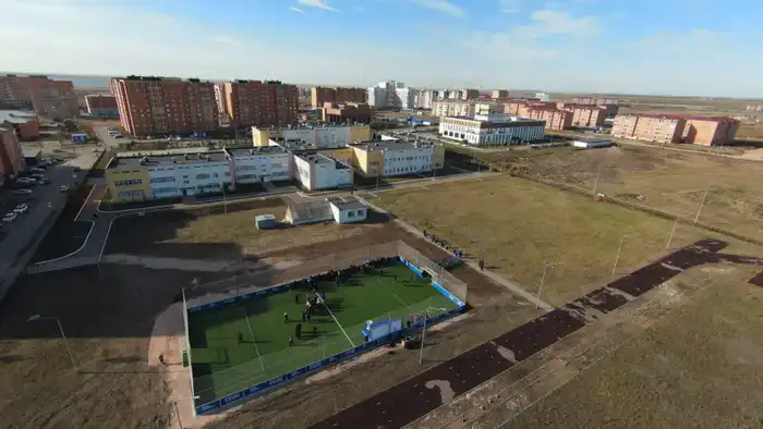 В Кокшетау открыт футбольный стадион, построенный в рамках программы FIFA Arena (4)