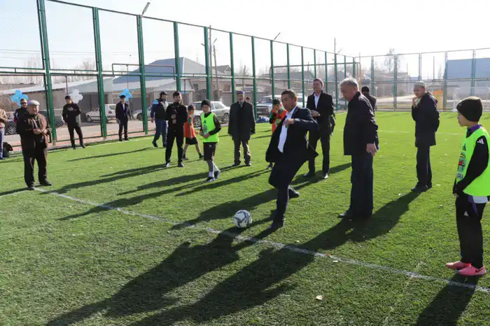 В Жуалынском районе открыты новые спортивные объекты (3)