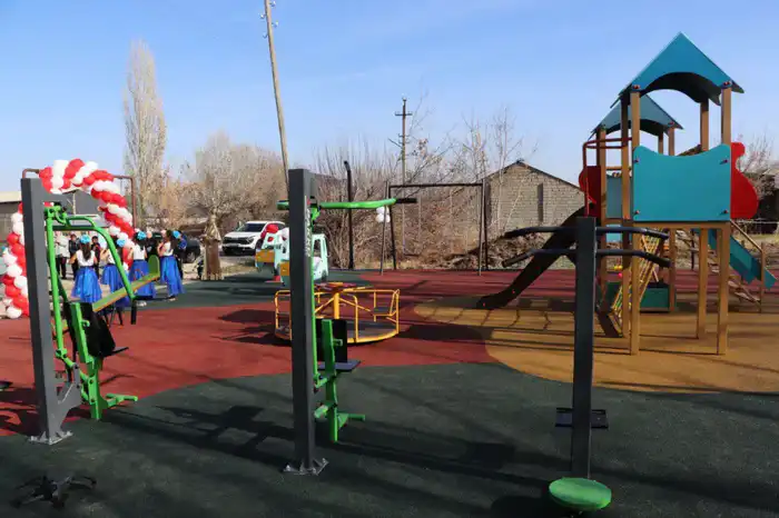 В Жуалынском районе открыты новые спортивные объекты (7)