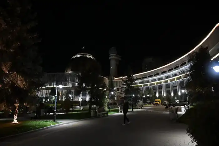 Дархан Сатыбалды осмотрел объекты вечерней подсветки (5)