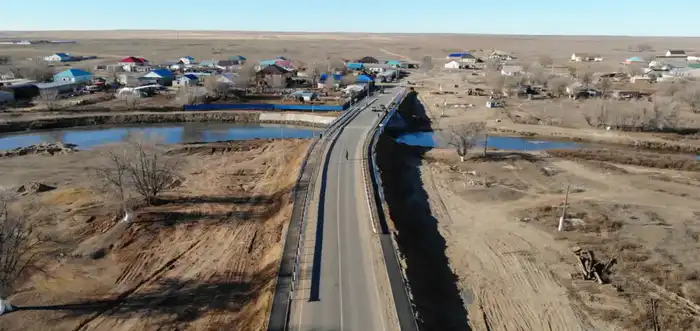 В Актюбинской области открыли новый мост на направлении «Алга – Токмансай». (2)