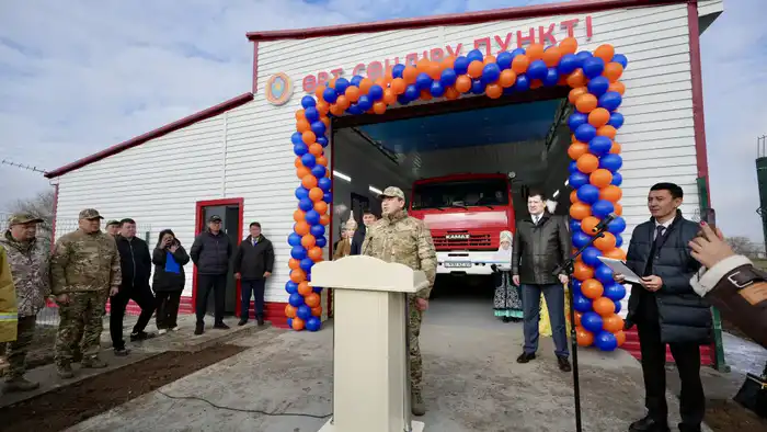 В ЗКО Глава МЧС открыл новый ДПФ «Ауыл құтқарушылары» (8)