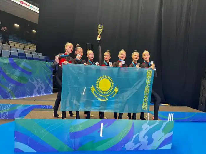 Казахстанские спортсмены по эстетической групповой гимнастике продолжают покорять международные турниры (2)