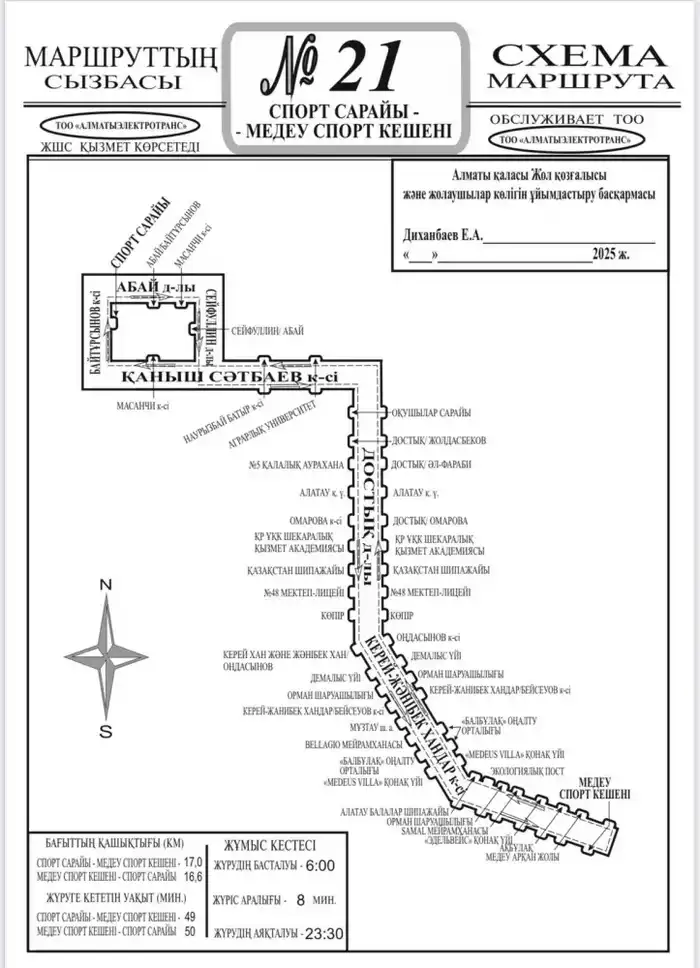 В Алматы запускают новый автобусный маршрут №21 (2)