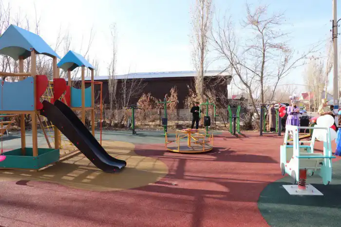 В Жуалынском районе открыты новые спортивные объекты (8)