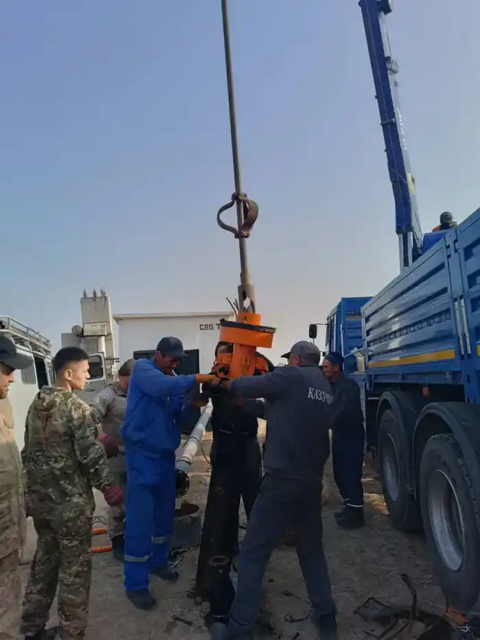 Казахский научно-исследовательский институт водного хозяйства проводит испытания новой технологии откачки подземных вод (6)