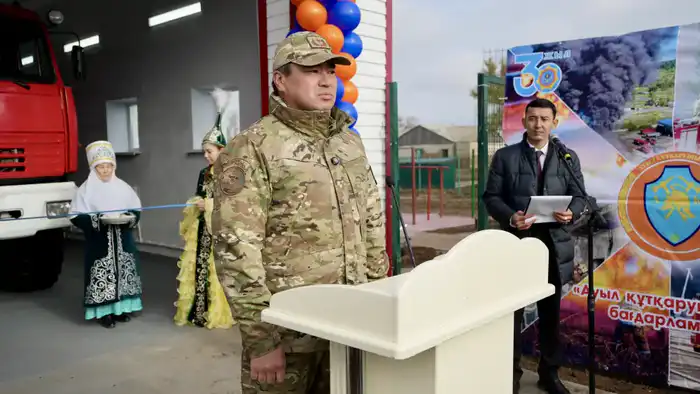 В ЗКО Глава МЧС открыл новый ДПФ «Ауыл құтқарушылары» (9)