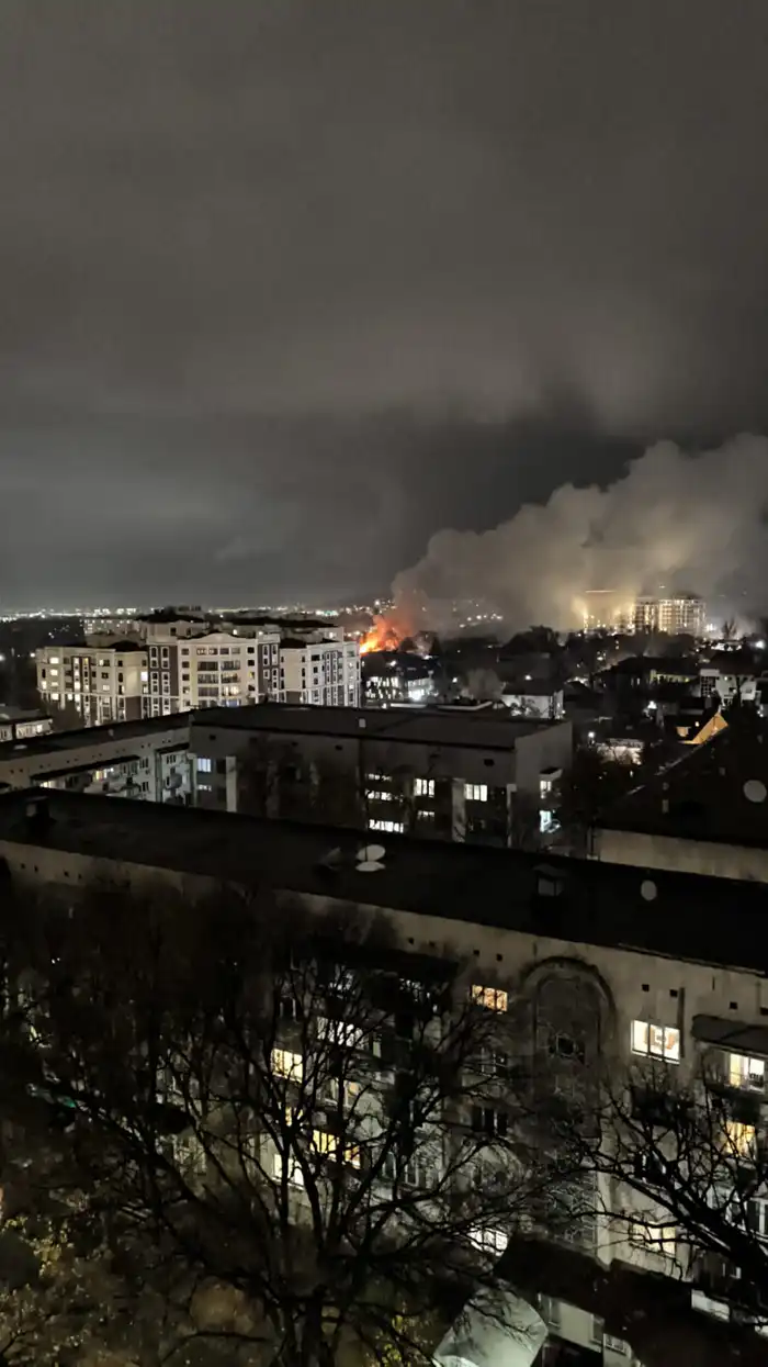Пожар в Алматы