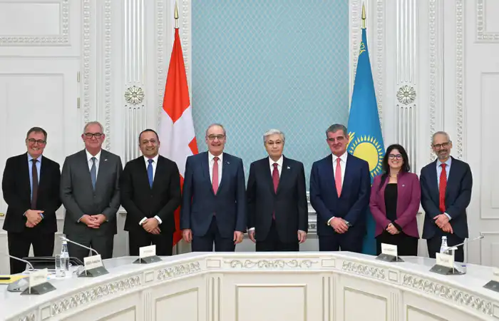 Переговоры Токаева с вице-президентом Швейцарии