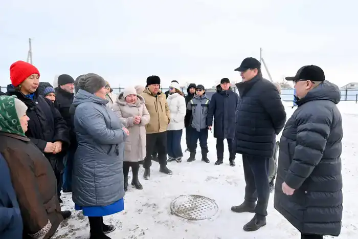 В поселке Шаган запущен центральный водопровод (7)