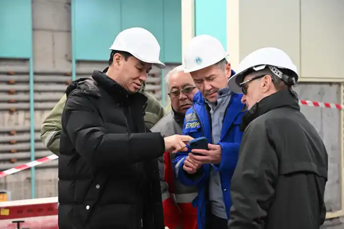 Дархан Сатыбалды ознакомился с ходом строительства новой станции метро «Калкаман» (9)