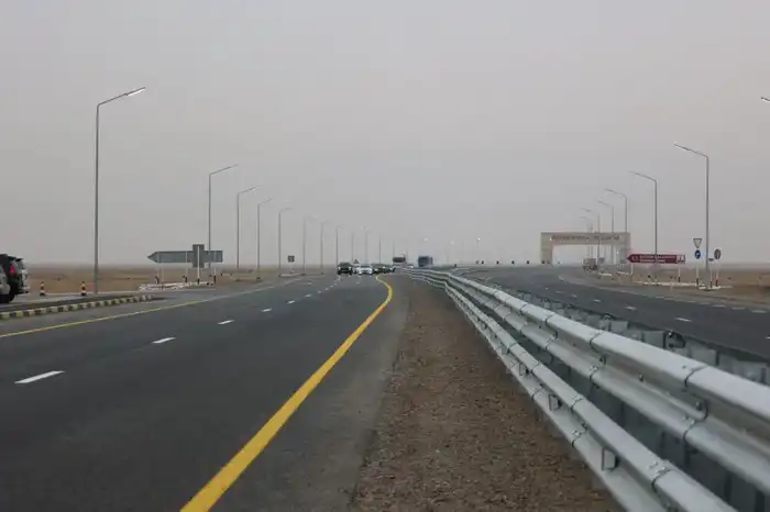 ТУРКЕСТАН: РАЗВОРОТНАЯ ПЛОЩАДКА НА АВТОДОРОГЕ М-32 «САМАРА-ШЫМКЕНТ» КАПИТАЛЬНО ОТРЕМОНТИРОВАНА И ВВЕДЕНА В ЭКСПЛУАТАЦИЮ (3)