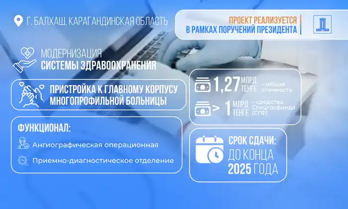 Возврат активов: по поручению Президента 7,5 млрд тенге направлены на строительство и модернизацию медицинских учреждений в Балхаше (2)
