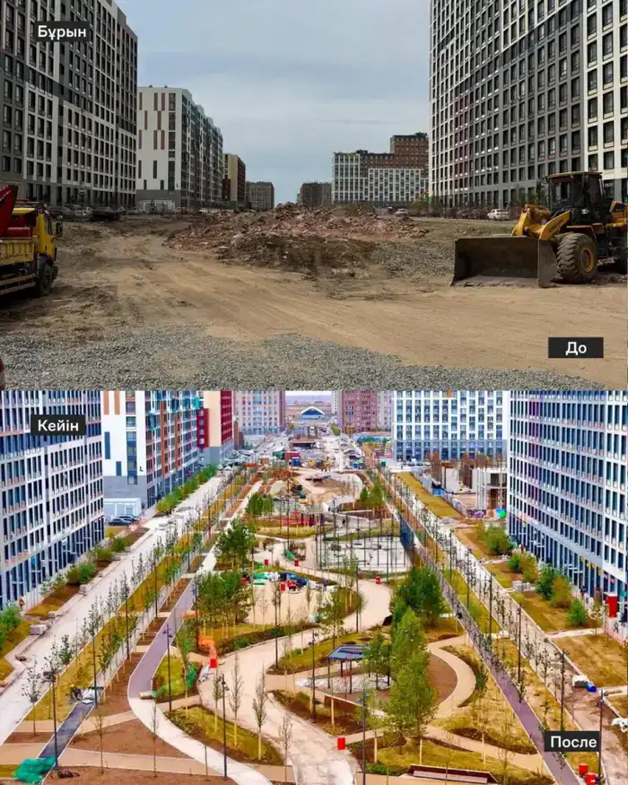 170 дворов и общественных пространств благоустроили в Астане (7)