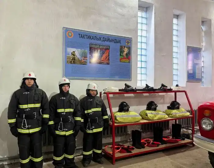 В селе Жұлдыз Осакаровского района открыт добровольный пожарный пункт (6)