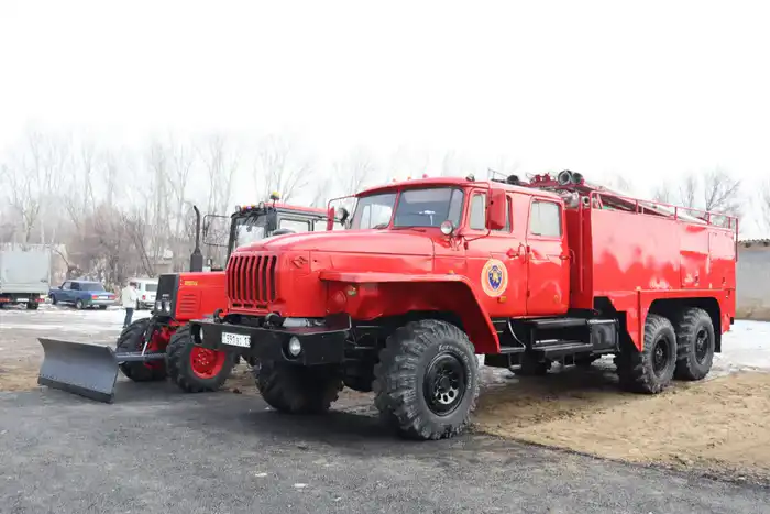 В регионах Казахстана продолжается развитие сети добровольных пунктов пожаротушения (4)