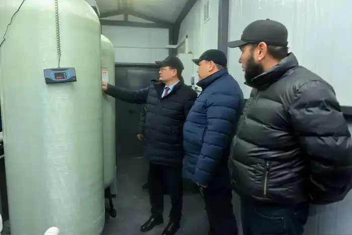 В поселке Шаган запущен центральный водопровод (4)