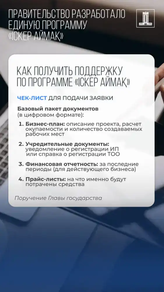 Реализация поручений Президента: Правительство представило единую программу поддержки малого бизнеса «Іскер аймақ» (2)