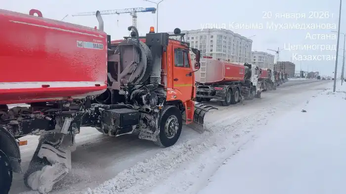 За ночь из Астаны вывезли более 23 тысяч кубометров снега (9)
