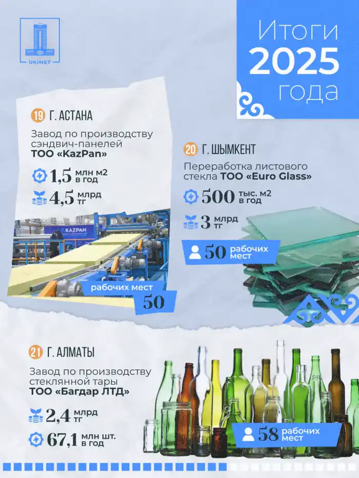 В Казахстане в 2025 году запущено 33 новых промышленных предприятия (6)
