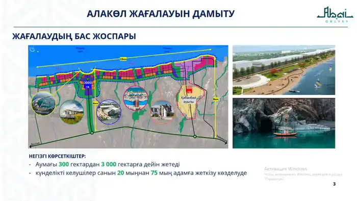 В области Абай ведется системная работа по развитию инфраструктуры побережья озера Алаколь (3)