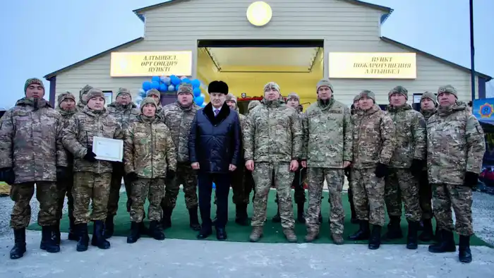 В районе Улкен Нарын открыт добровольный пожарный пост (8)