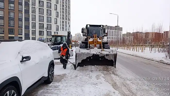 За ночь из Астаны вывезли более 23 тысяч кубометров снега (8)