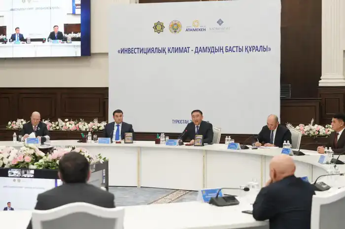 В ПРОКУРАТУРЕ ТУРКЕСТАНСКОЙ ОБЛАСТИ ОБСУДИЛИ ВОПРОСЫ ЗАЩИТЫ ПРАВ ИНВЕСТОРОВ И СОПРОВОЖДЕНИЯ ПРОЕКТОВ (2)