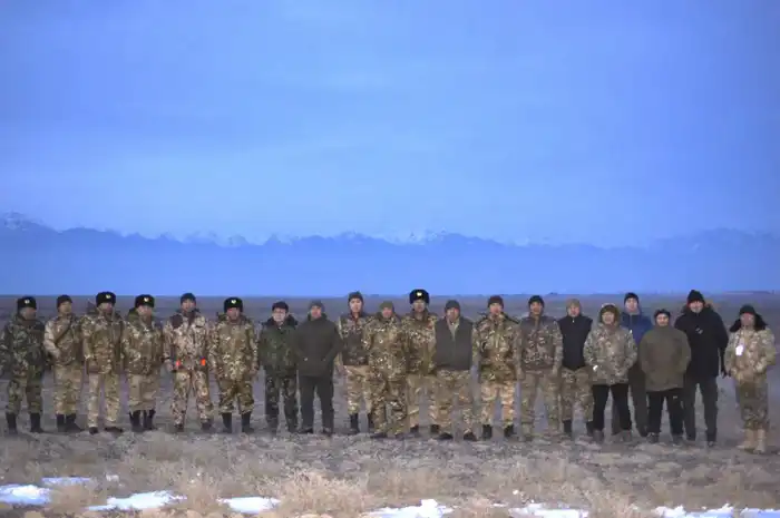 В национальном парке Алтын-Эмель был проведён зимний учёт животных, занесённых в Красную книгу (4)