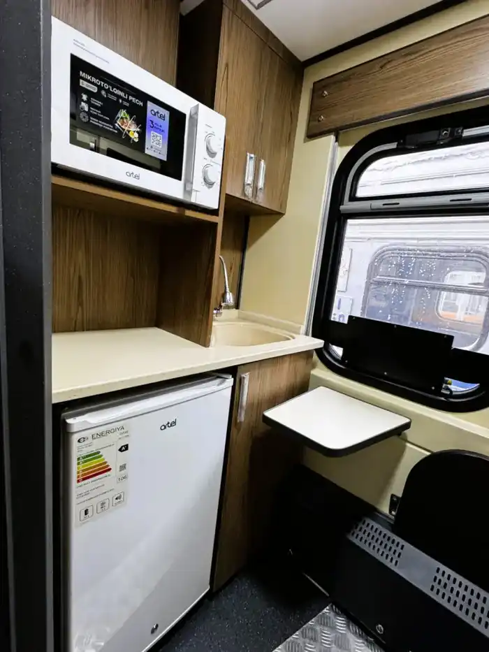 На линии «Астана – Семей» введён в эксплуатацию новый пассажирский вагон (2)