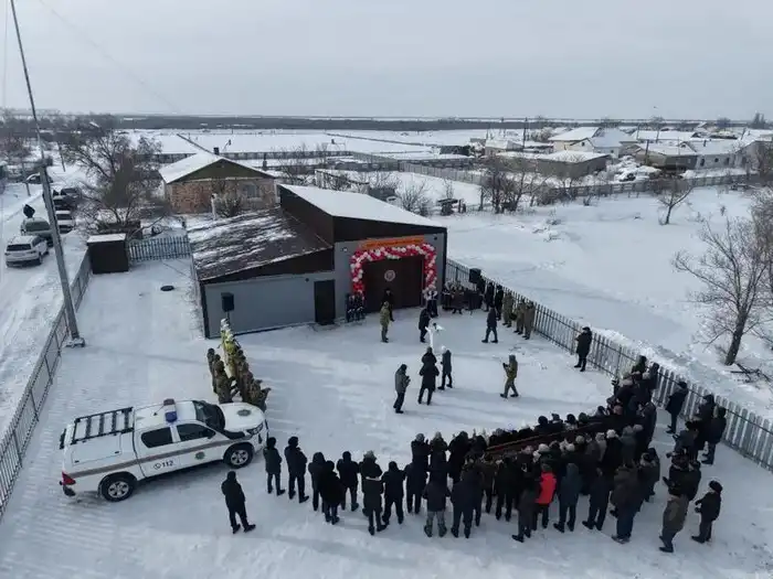 В селе Ахмет Карагандинской области открыли новый пункт пожаротушения (3)