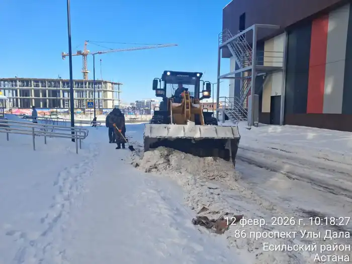 Около двух тысяч единиц спецтехники задействованы в снегоуборочных работах в Астане (7)