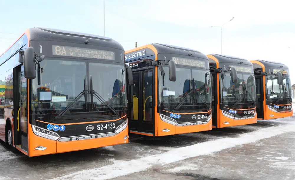 В начале марта в Актобе прибудут еще 11 электробусов (10)